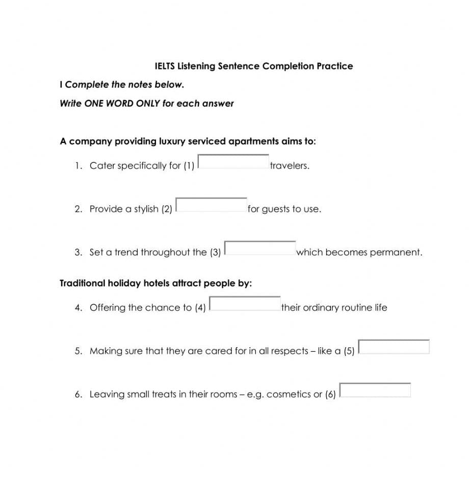 Sentence Completion Worksheet Photos