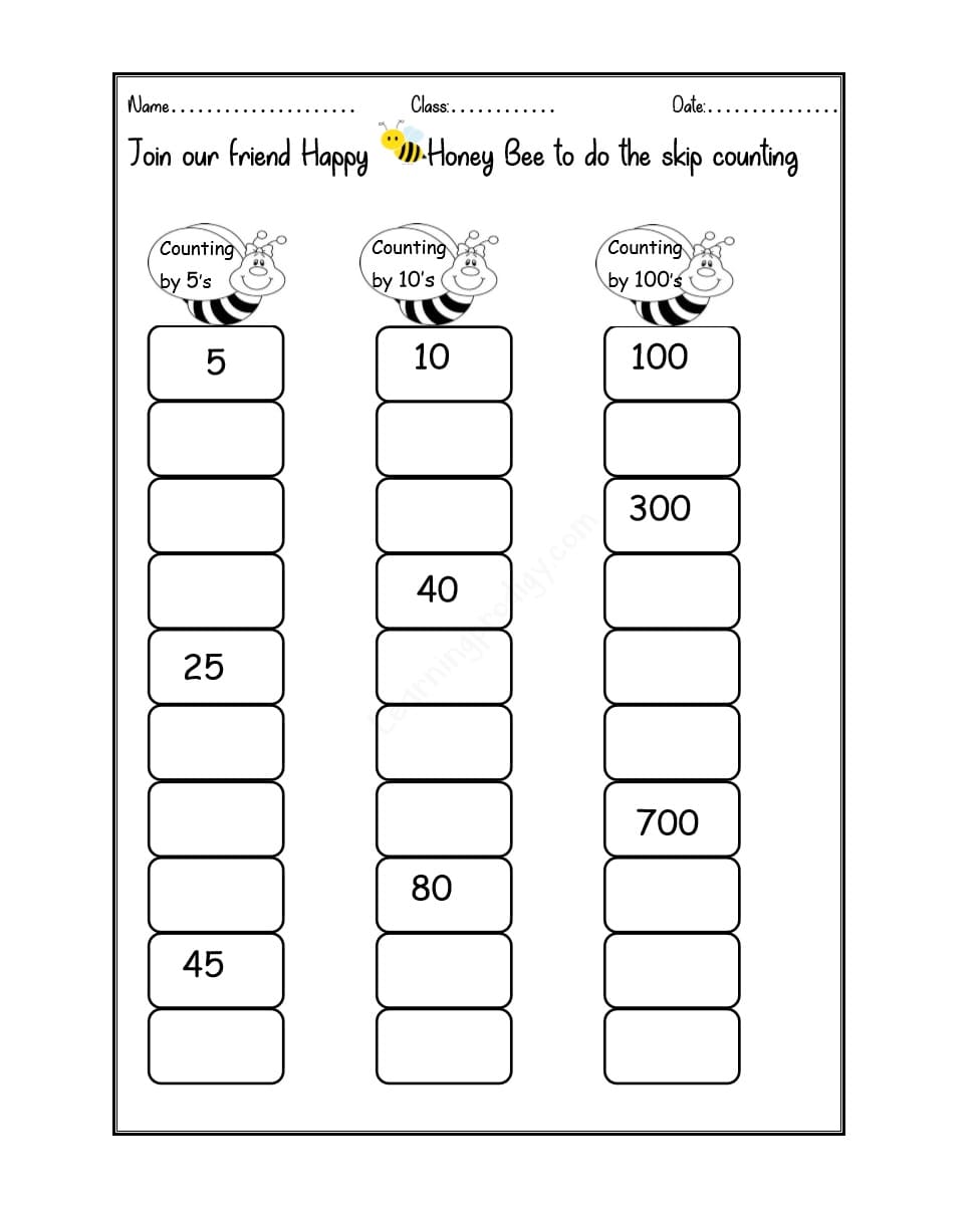 Skip Counting Worksheet Free Photos