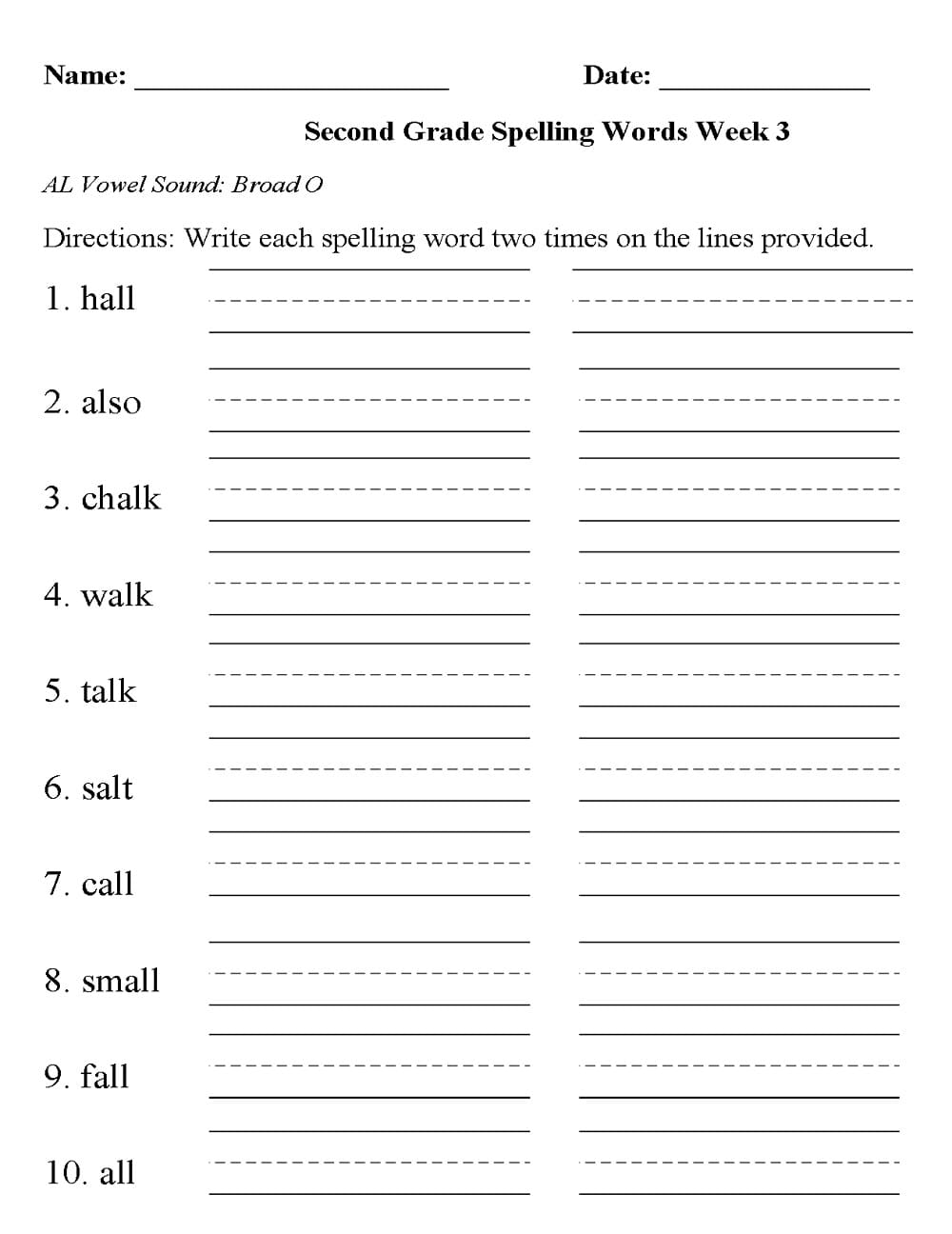 Spelling Worksheet Free Pictures