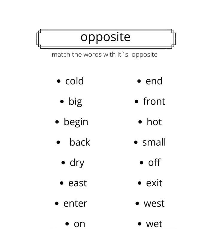 Synonyms and Antonyms Worksheet For Free