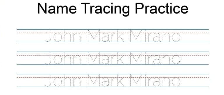 Name Tracing Worksheets