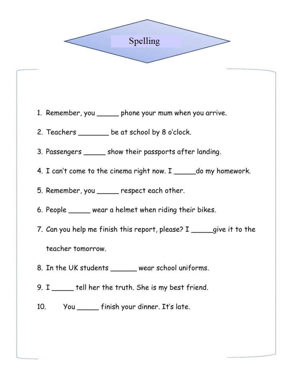 Word Definition Worksheet For Fun