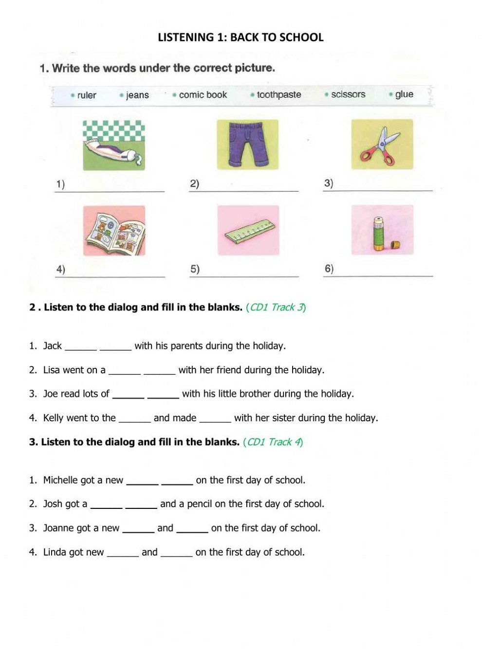 Word Definition Worksheet Free