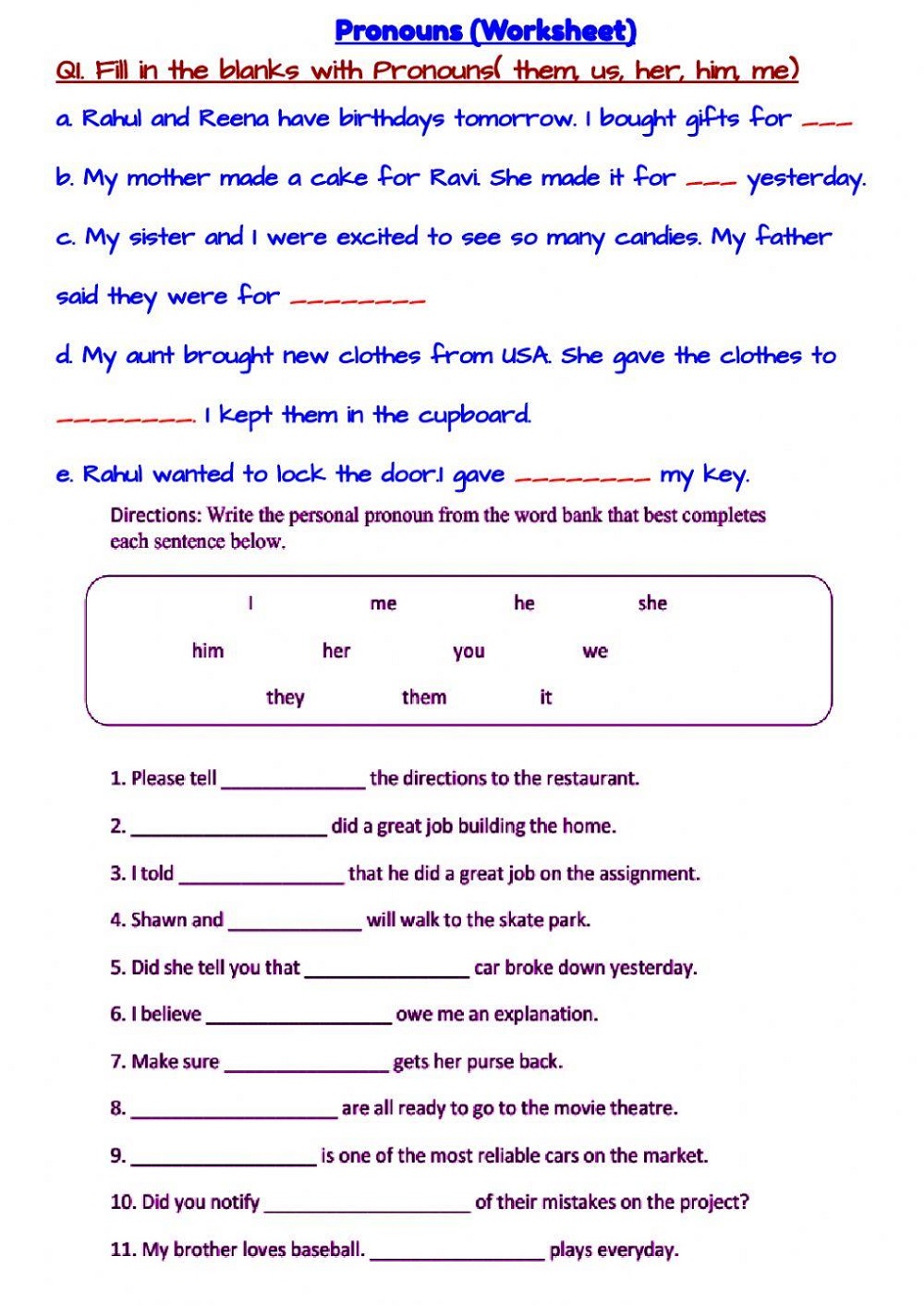 Word Definition Worksheet Photo