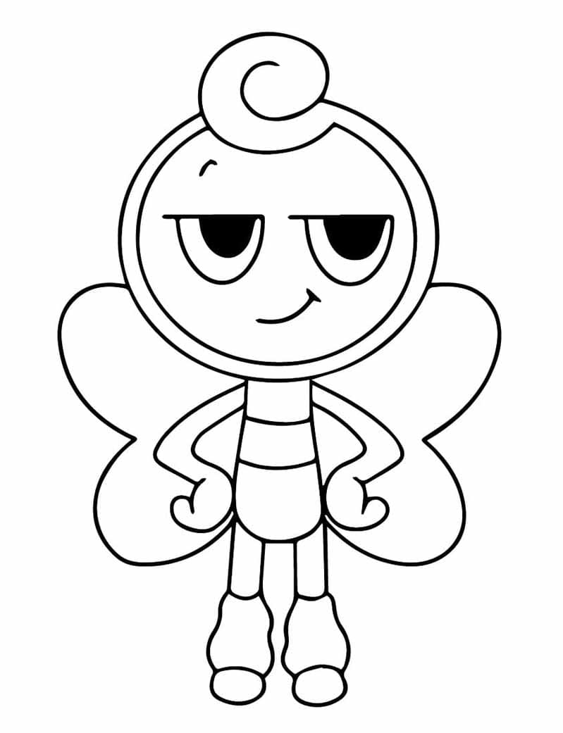 Glisten the Confident Coloring Page